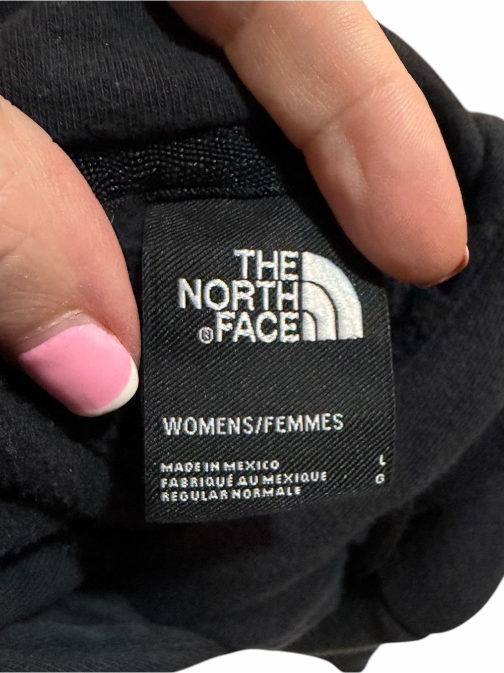 The North Face Black Pullover Hoodie with Vertical Logo - Picture 4 of 4